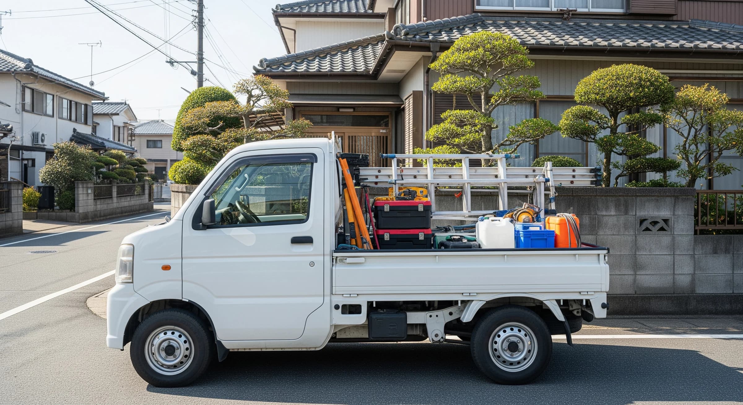 岡崎を走る株式会社Link のサービスカー