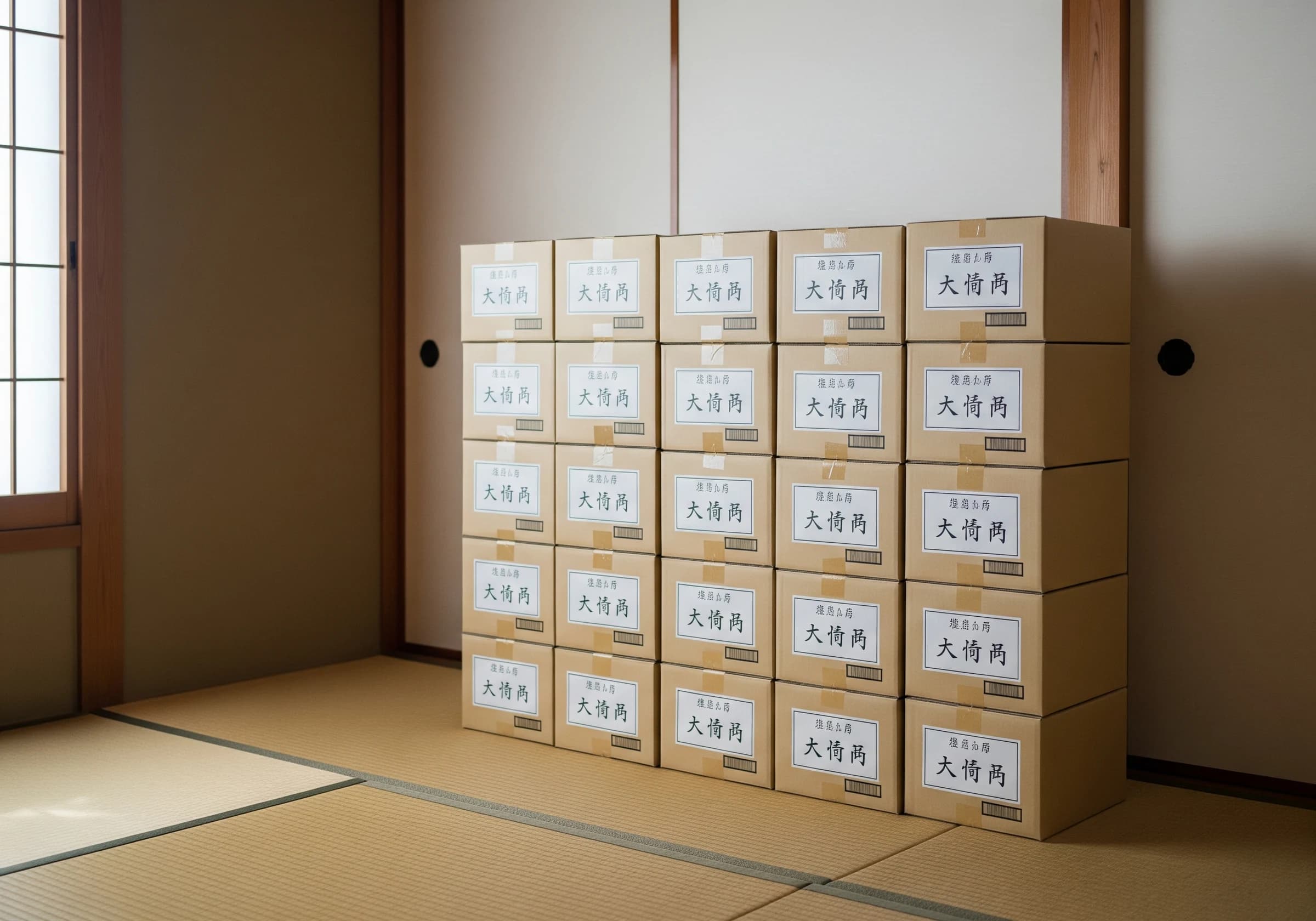 整理した荷物